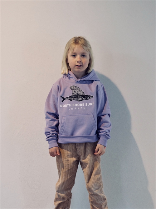North Shore Surf Logo Kids Hoodie - Lavendel